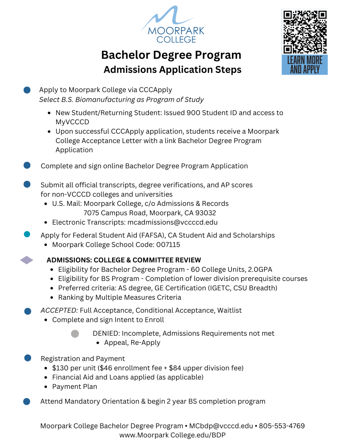Bachelor Degree Program Moorpark College